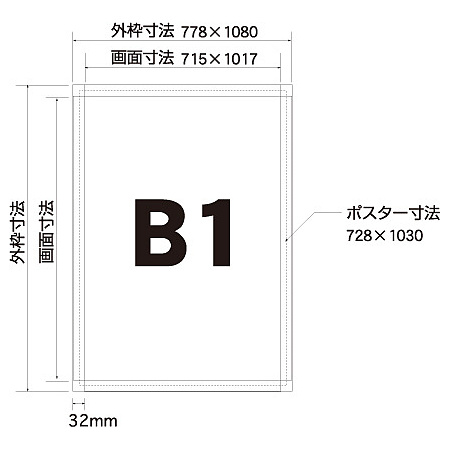 ■寸法図:B1サイズ