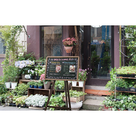 使用例。お花屋さんやカフェなどに最適！
