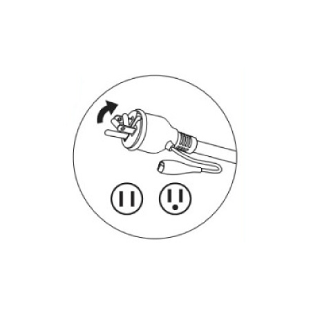 アースピンが倒れるので、どちらのコンセントにも対応できます。