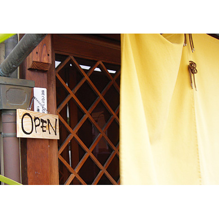 ■木製サイン(小横) 使用例（本商品の柄は商品写真でご確認下さい）