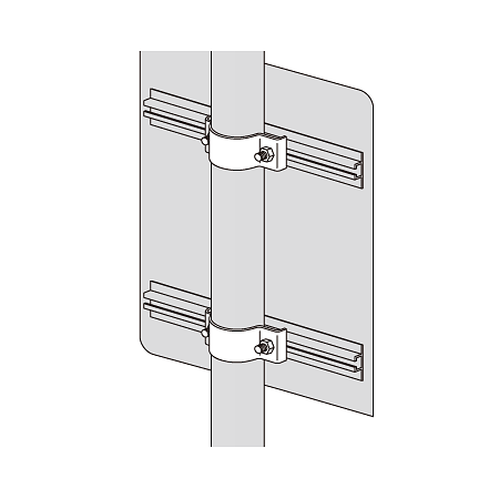 ■取り付け方法　平リブ用取付金具（片面用） ＜395-52＞
