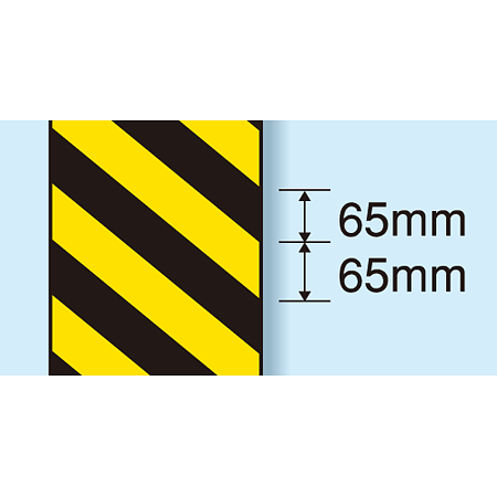 ■65mm幅のストライプ