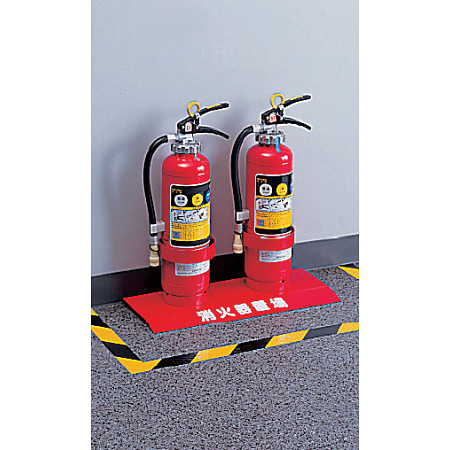 ■使用例／消火器置場(2本用)