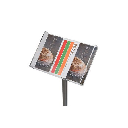 A4ヨコまたはA4三つ折×3列の収納が可能