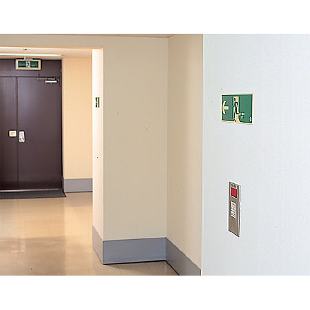 ■使用例／避難口誘導標識（蓄光）