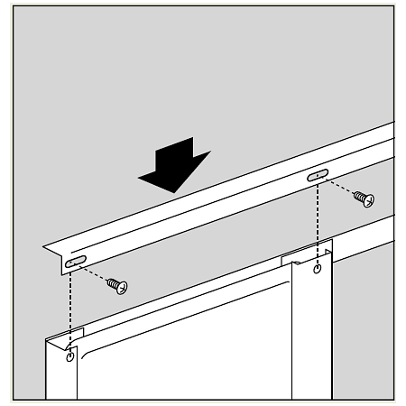 カバーを付属のビスで固定します。