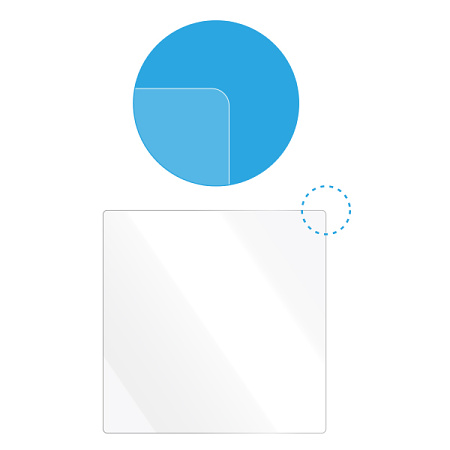 ■四隅は安心の角丸加工済み