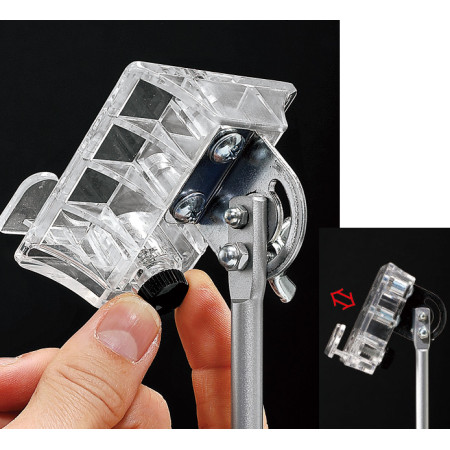 ■ローレットネジで締めるのでグリップ力が違います。