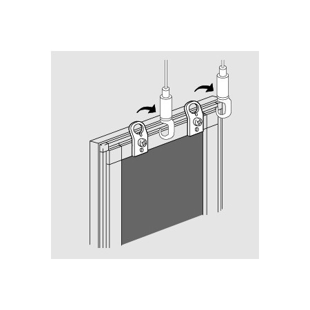 ■設置方法※ワイヤー吊りは別途ご用意下さい