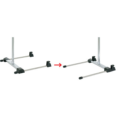 ●スライドベース・・・スライド脚を前後に移動できるためバナー前傾角度を調節できます。