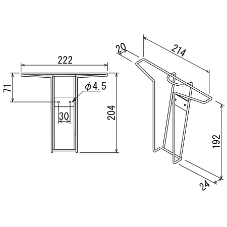 ■ラック部寸法図