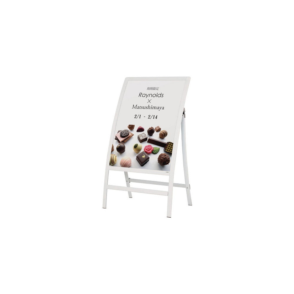 カーブサイン RX-610 A1サイズ ポスター差し込み式 透明板付