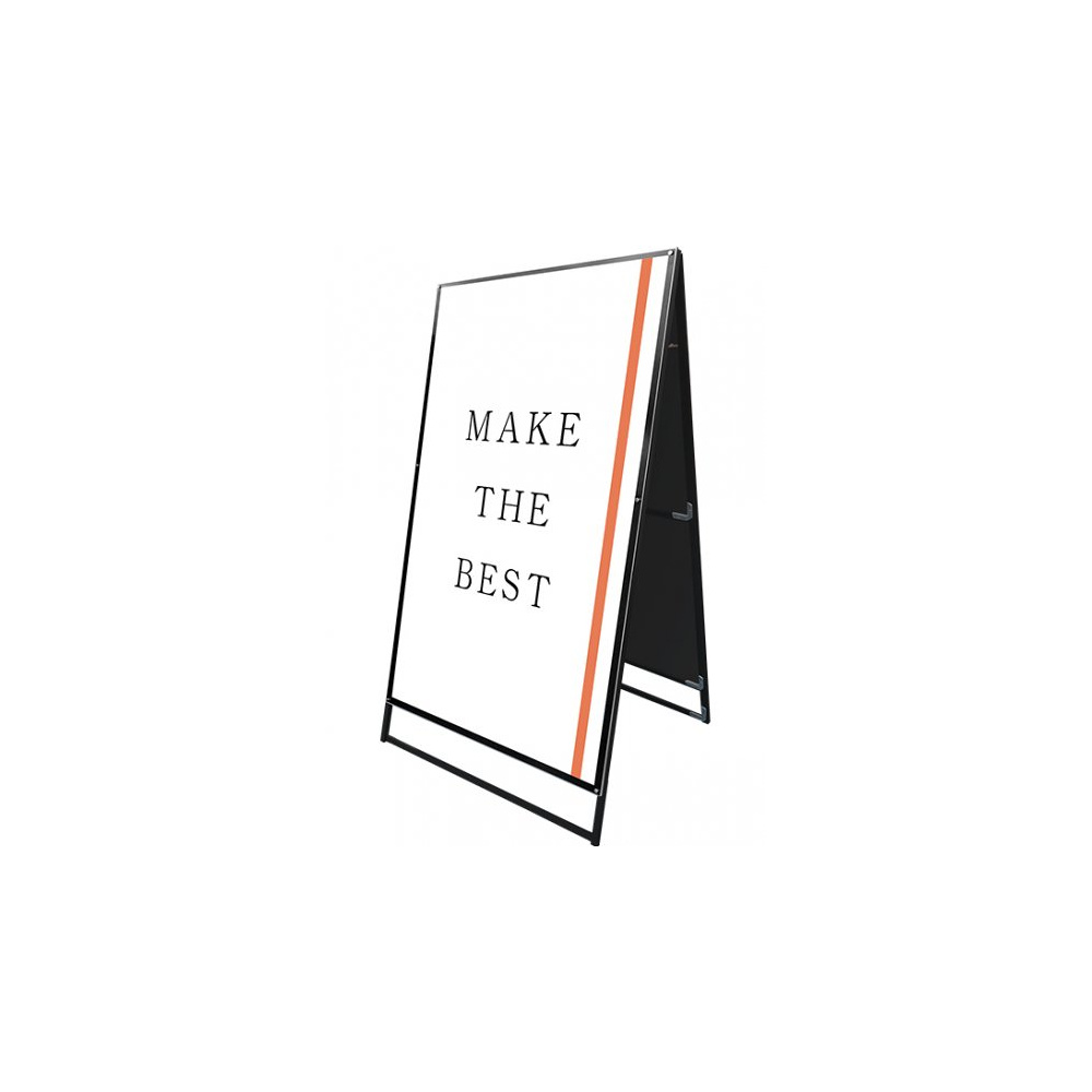 ブラックポスター用スタンド看板 ブラック B0 両面 (BPSSK-B0RB)