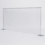 スタッキング式卓上パーテーション 4358 高さ900mm ビニール寸法1830×915mm