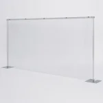 スタッキング式卓上パーテーション 4358 高さ900mm ビニール寸法1830×915mm