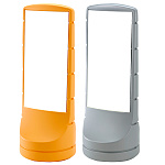 スタンドサイン120 本体＋白無地板付き 仕様:イエロー・両面