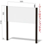 フレキシブルサインシステム フリーダム FDC-6 (表示面W1800×H900) シルバー