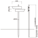 コンクリ基礎不要 打込杭サイン コンパスKCOタイプ