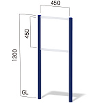 エコノミーサイン エッグ＆キューブ N-1 エッグ支柱 ※支柱カラー6種有