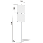 アルミ支柱プレート看板 インフォメックス NECOタイプ