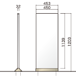 アンカー自立サイン パネルサ PXタイプ