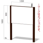 ローコスト2本脚看板 インフォメックス VAタイプ