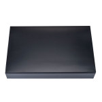 紙弁当箱 外箱 黒(50個入)(K-BOX90-60BK)  (W08883)