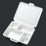 紙弁当BOX 白(25個入)(KM-56WH)  (W08887)