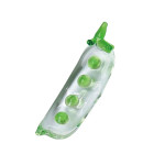 硝子箸置 野菜(さやえんどう)  (W08955)