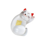 硝子箸置 縁起(招き猫)  (W08958)