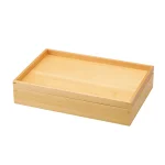 白木料理箱 二段トレイタイプ  (W10341)