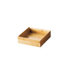 竹・料理箱 正角4寸(クリアー)  (W18268)