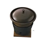 新萬来鍋用コンロ 黒(小)  (W21624)