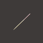 彩り竹丸串(100本入)細 7.5cm 桃  (W21682)