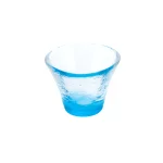 硝子ミニ珍味入 反り丸 若水  (W26856)