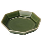 八角小皿 抹茶  (W29160)