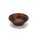 天然木サラダボウル・こげ茶 φ18cm  (W32023)