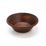 天然木サラダボウル・こげ茶 φ24cm  (W32025)