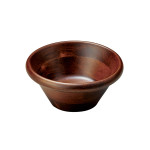 天然木サラダボウル・こげ茶φ13cm  (W33020)