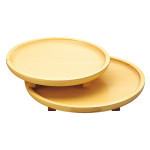 白木料理皿“大輪” 小  (W35309)