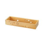 ひのき透かし長方盛器(春秋柄)  (W38345)