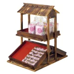 卓上演出販売台 両面(本体のみ)数奇屋焼仕上  (W43452)