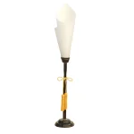 木製燭台 黒塗 H90cm  (W53170)