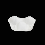 クックペーパーカップ 小判(大) 白 500枚入  (W63151)