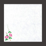 四季耐油天紙(小)朝顔 (100枚入)  (W64917)