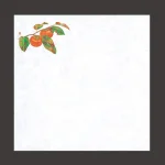 四季耐油天紙(小)柿 (100枚入)  (W65012)