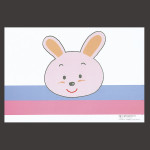 尺3お子様まっと  うさぎ  (100枚入)  (W65081)
