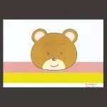 尺3お子様まっと  くま  (100枚入)  (W65082)
