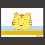 尺3お子様まっと  ねこ  (100枚入)  (W65083)