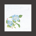 4寸OP懐石敷紙 紫陽花  (100枚入)  (W65114)